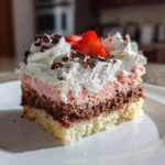 Easy Neapolitan Sheet Cake