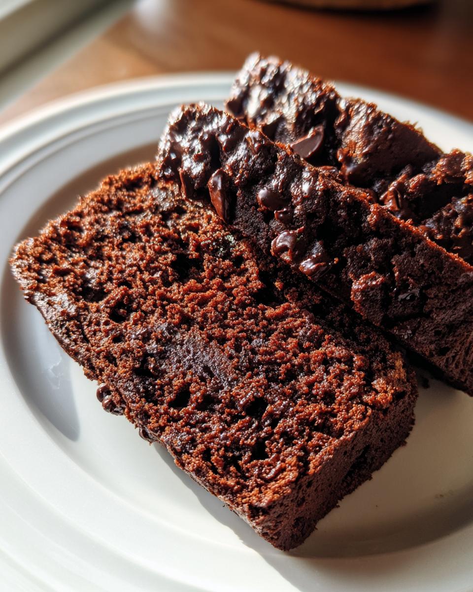 Fudgy Chocolate Zucchini Bread - detail 1