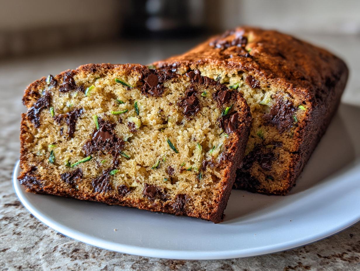 Moist Greek Yogurt Chocolate-Chip Zucchini Loaf in 30 Minutes