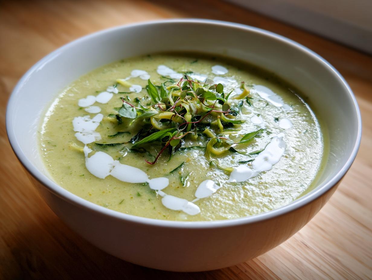 Healthy Creamy Zucchini Soup