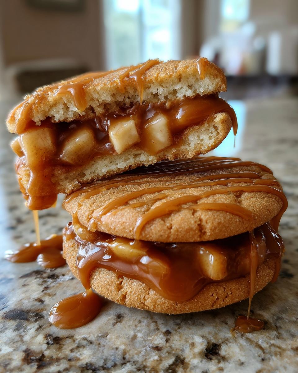 Maple Glazed Caramel Apple Sandwich Cookies - detail 1