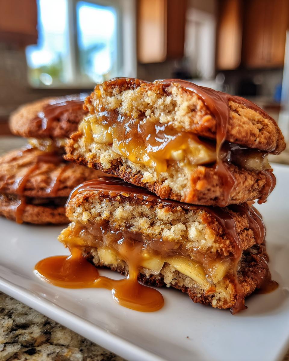Maple Glazed Caramel Apple Sandwich Cookies - detail 2