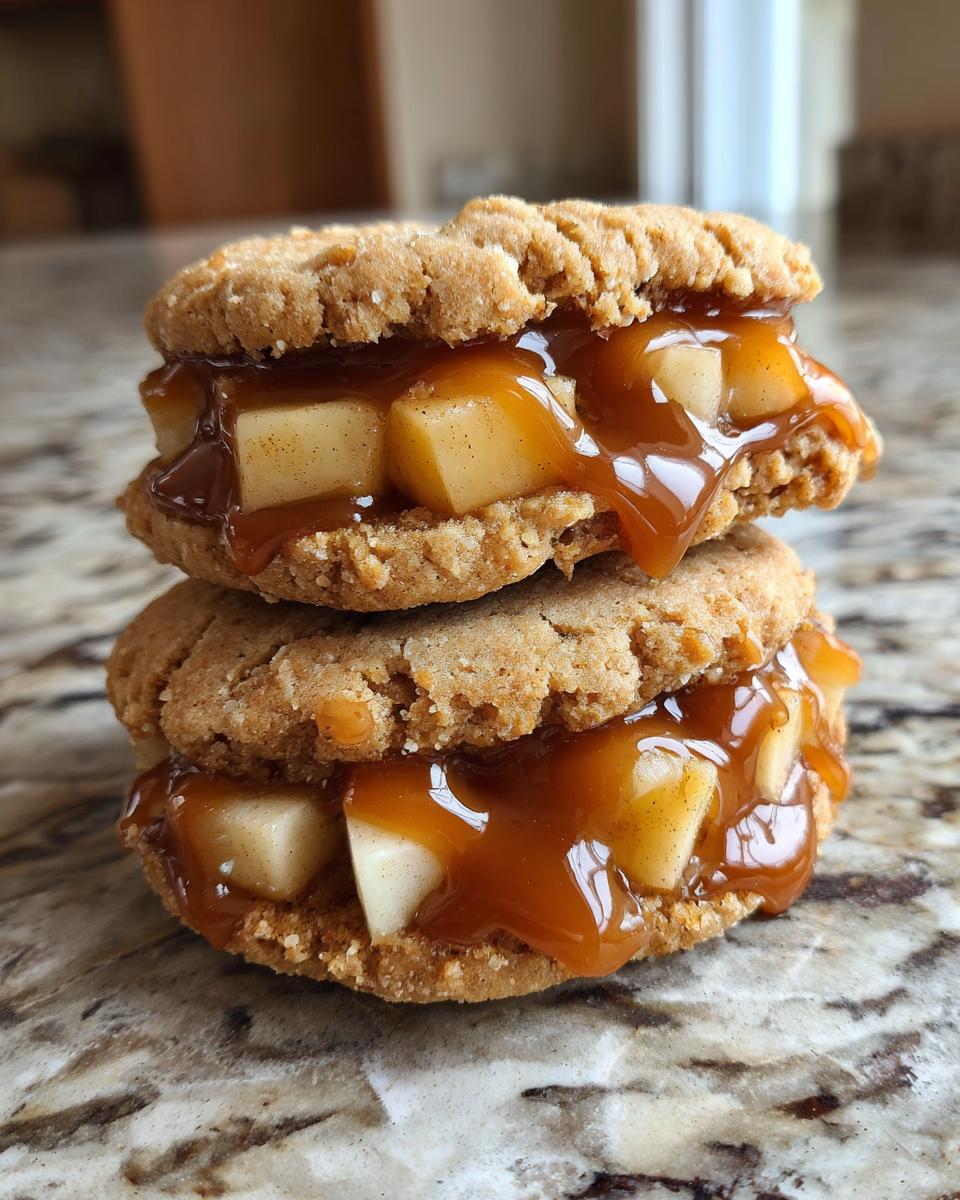 Maple Glazed Caramel Apple Sandwich Cookies - detail 4