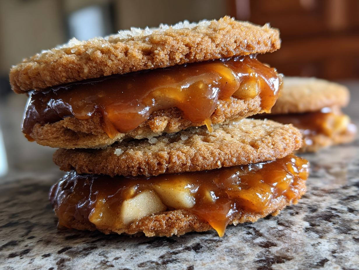 Maple Glazed Caramel Apple Sandwich Cookies—77 Stellar Fall Treats