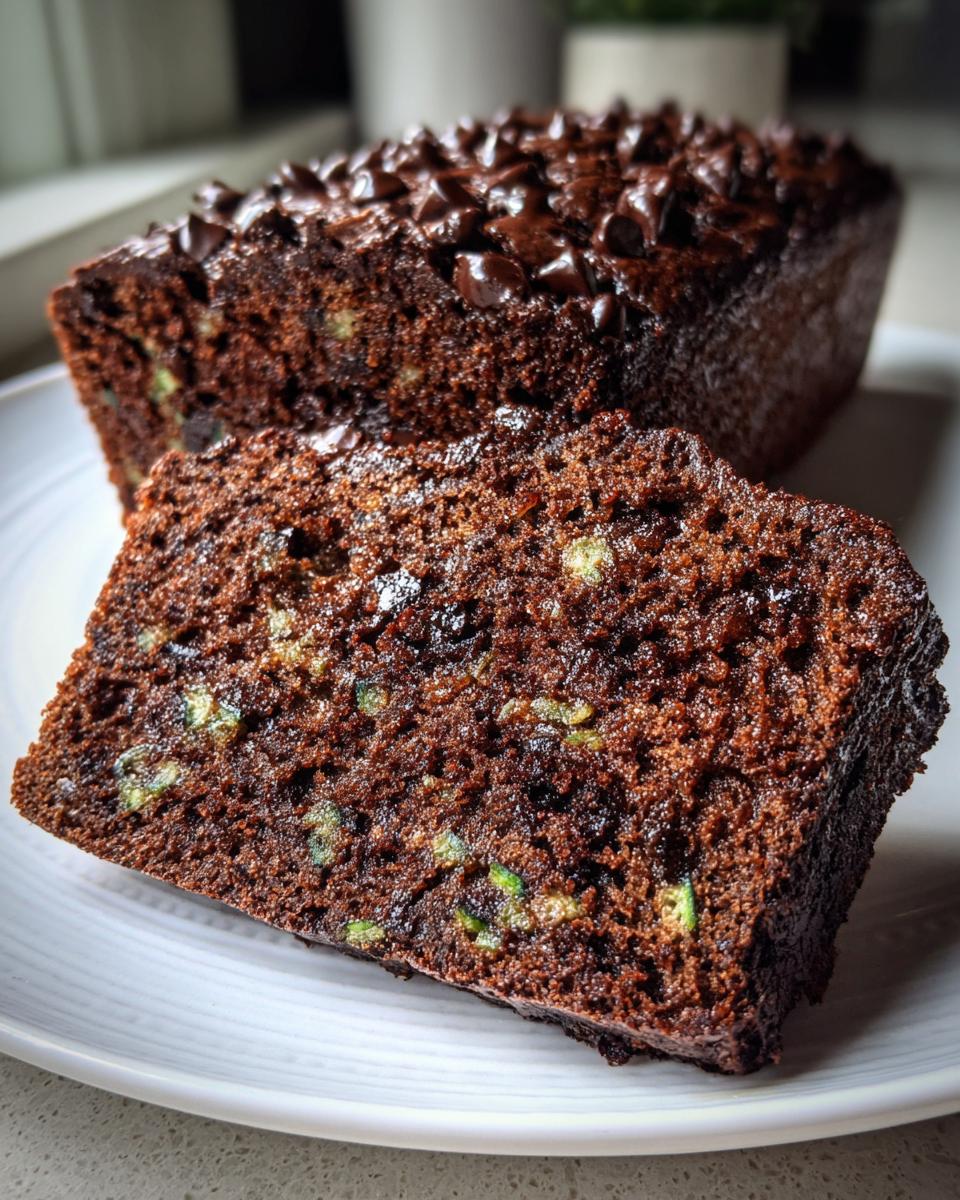 Moist Chocolate Zucchini Bread - detail 1