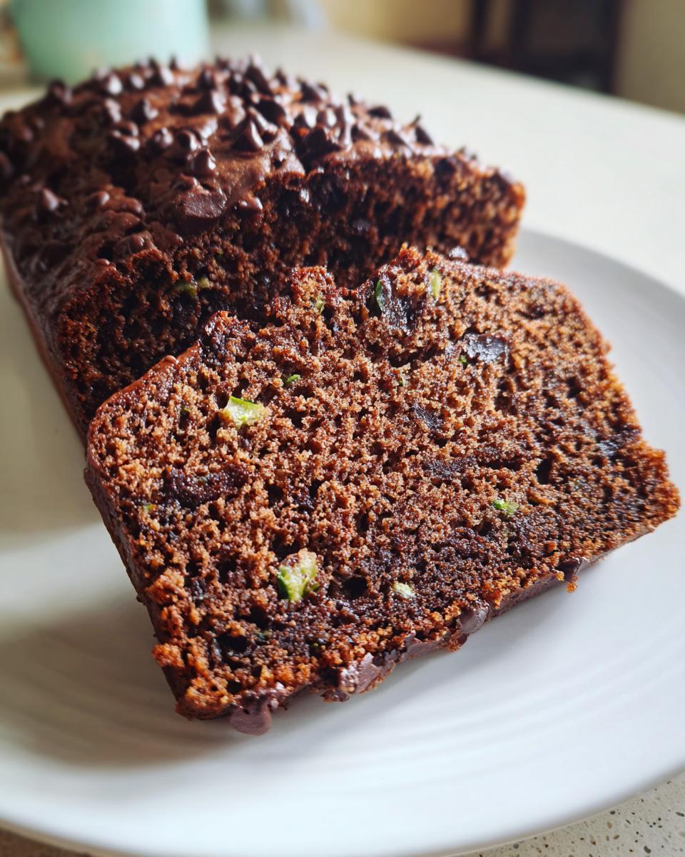 Moist Chocolate Zucchini Bread - detail 2