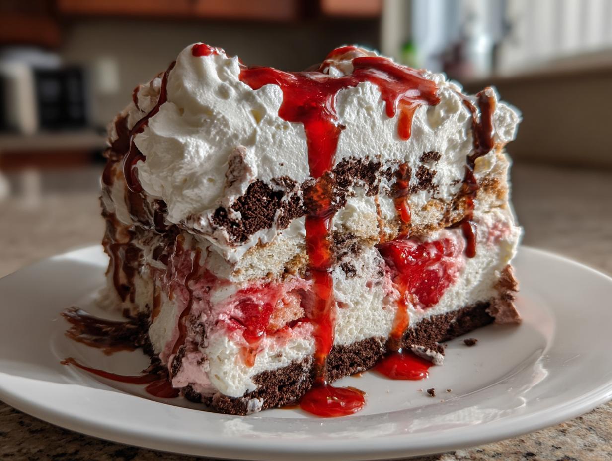 Neapolitan Ice Cream Cake