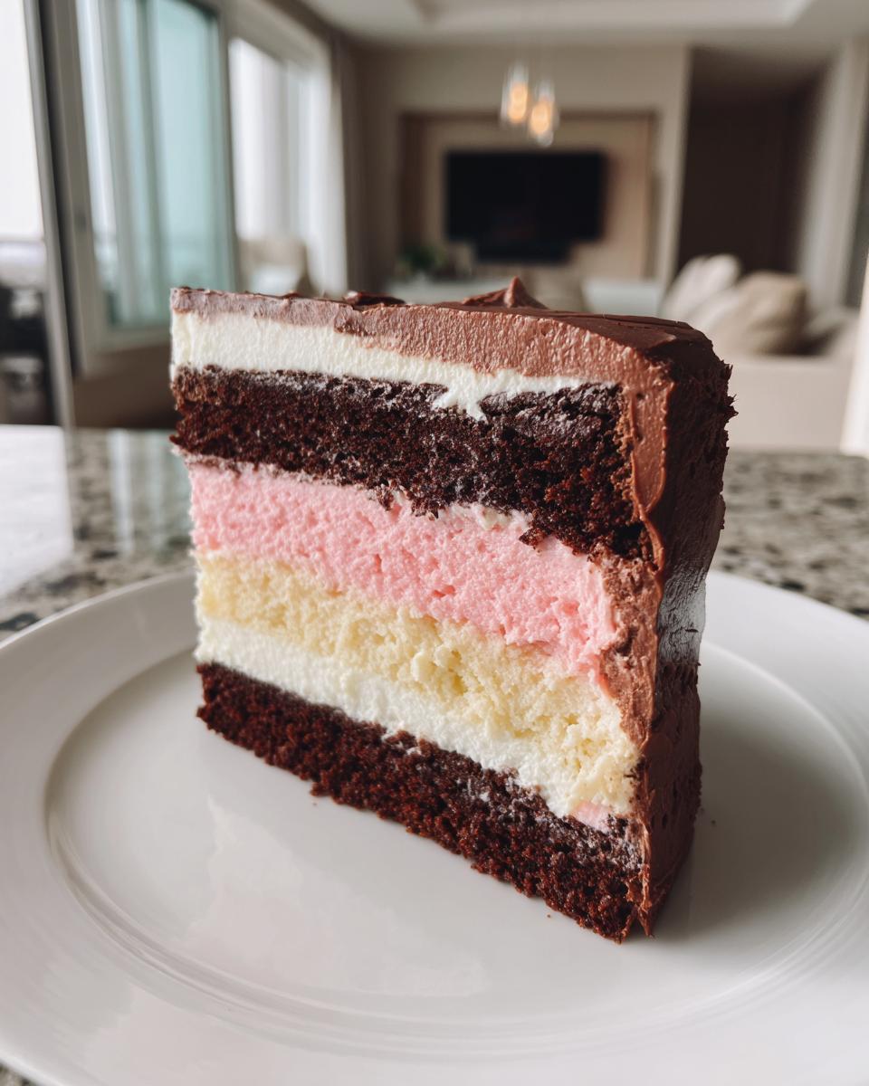 One-Batter Neapolitan Cake - detail 1