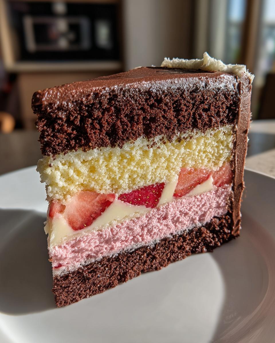 One-Batter Neapolitan Cake - detail 2