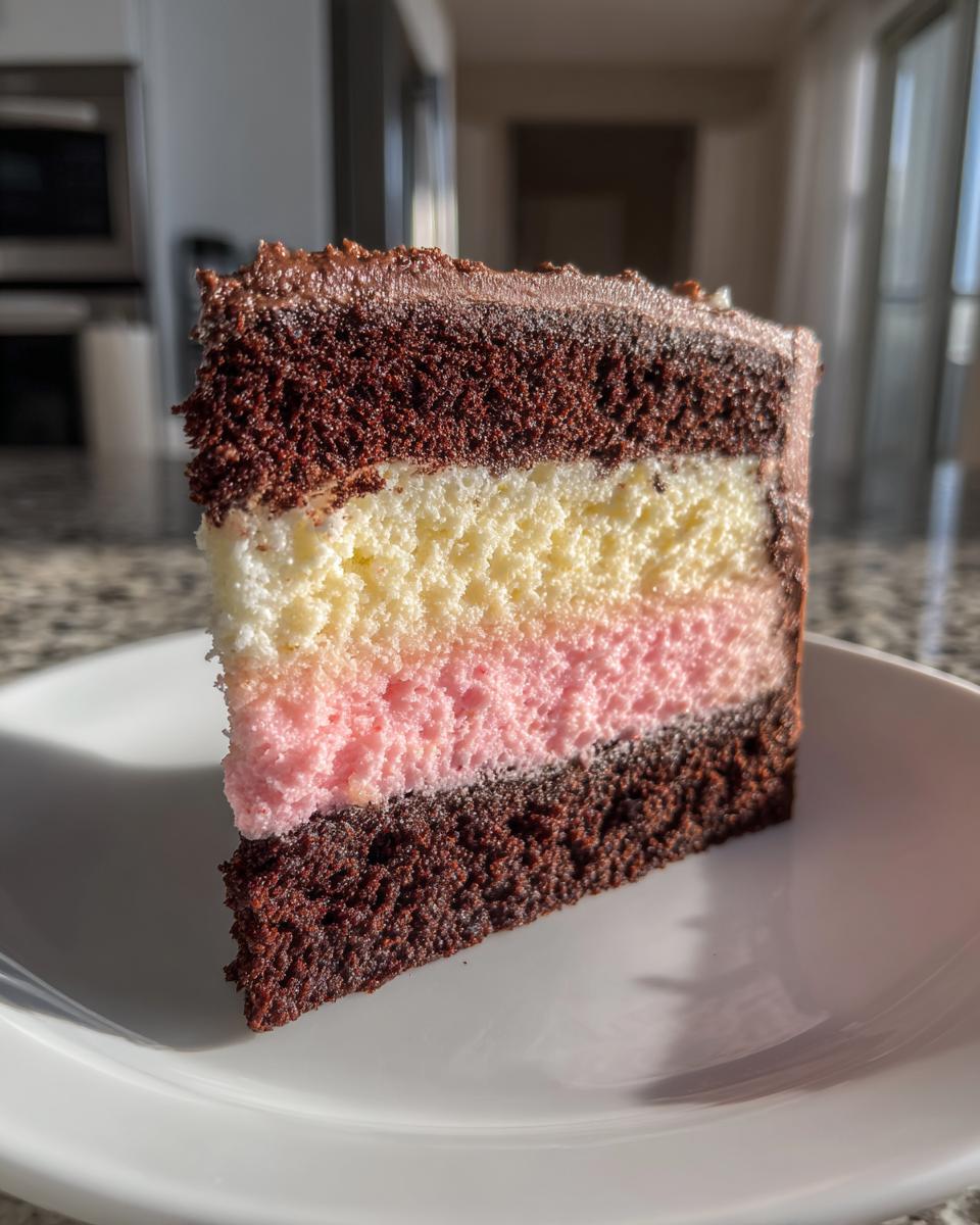 One-Batter Neapolitan Cake - detail 3