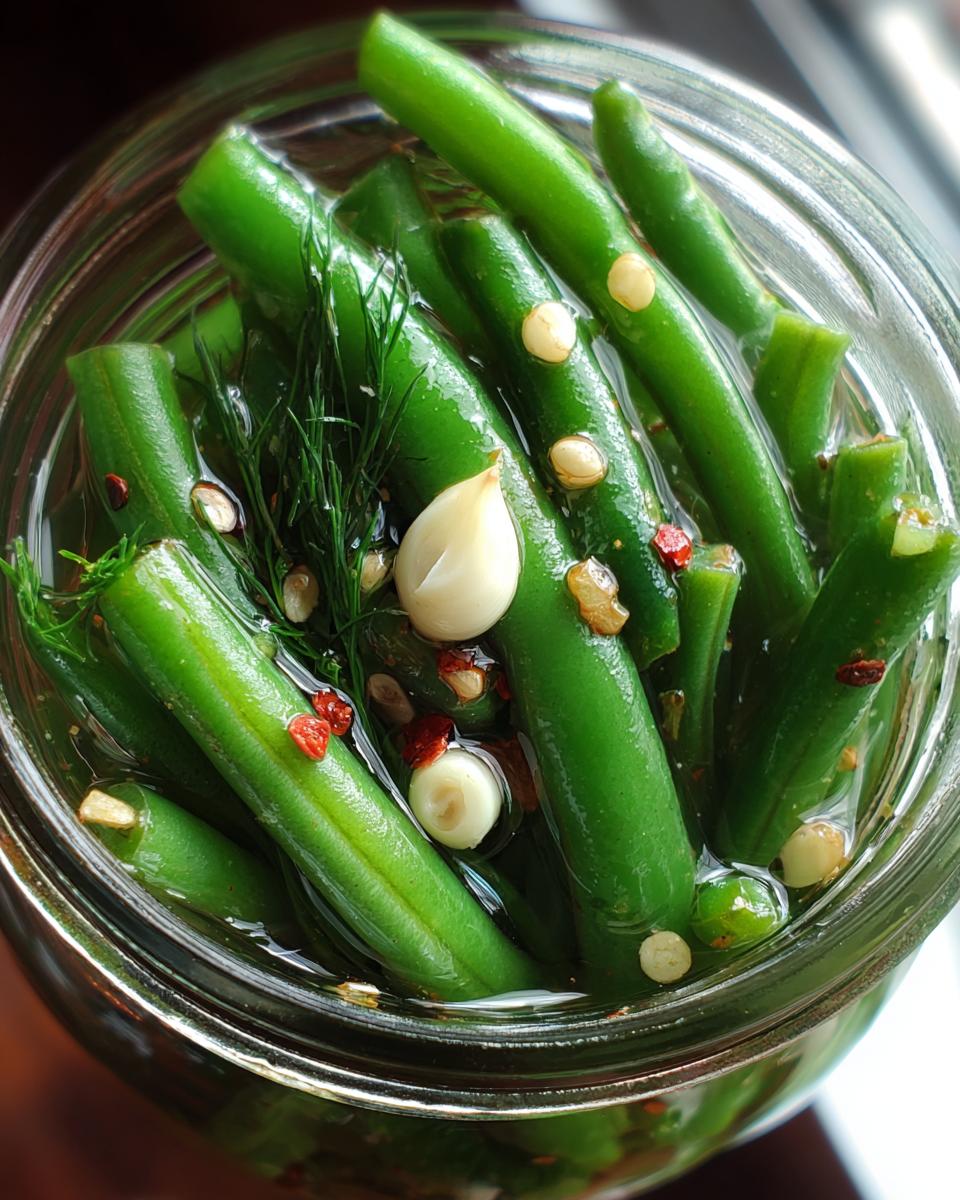 Pickled Green Beans (Dilly Beans - detail 1