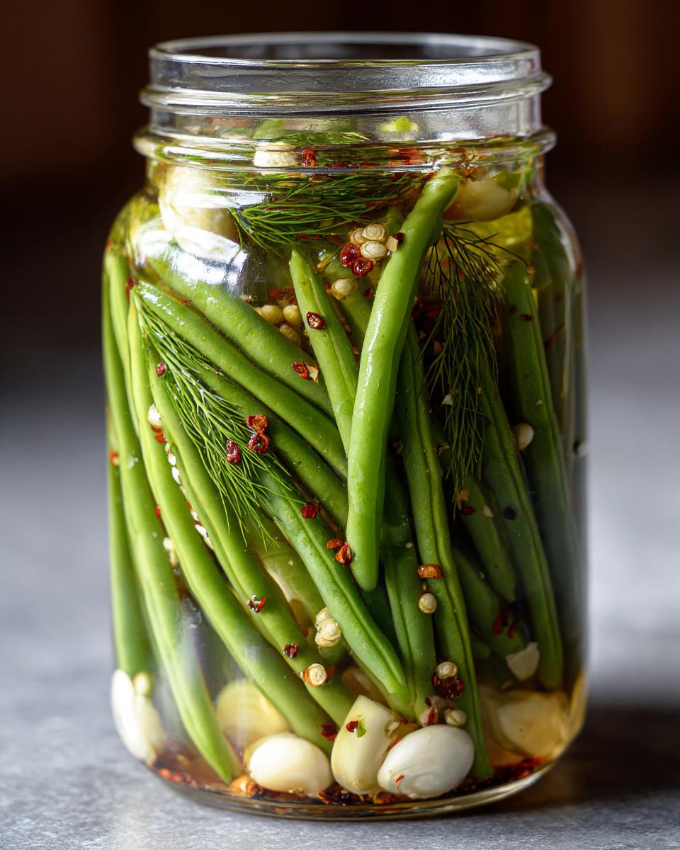 Pickled Green Beans (Dilly Beans - detail 2