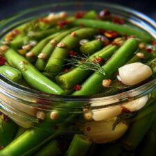 Crispy 2-Week Pickled Green Beans - Irresistibly Tangy!