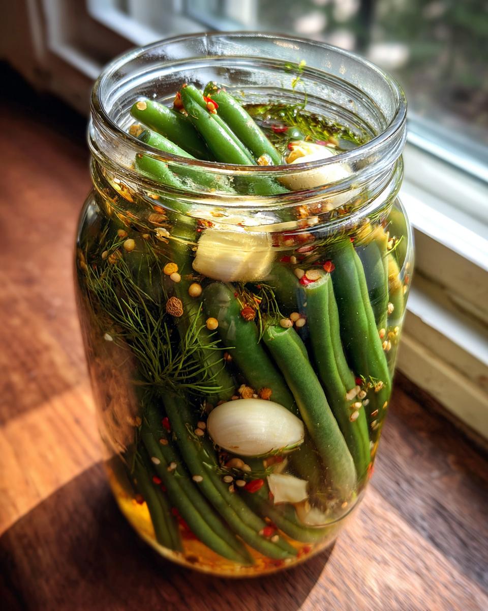 Pickled Green Beans (Dilly Beans - detail 3