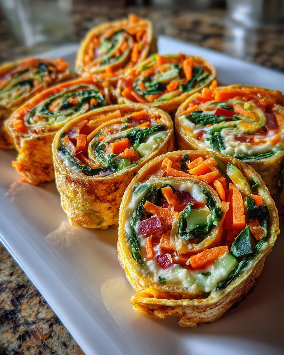 Rainbow Veggie Pinwheels - detail 1