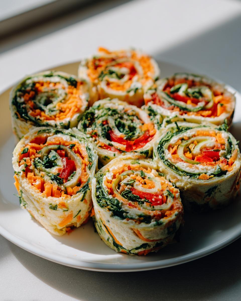 Rainbow Veggie Pinwheels - detail 2