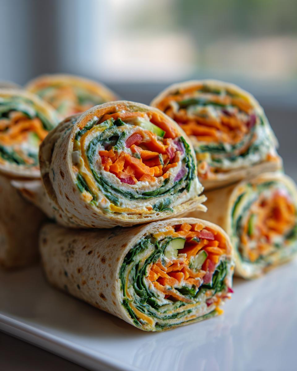 Rainbow Veggie Pinwheels - detail 3