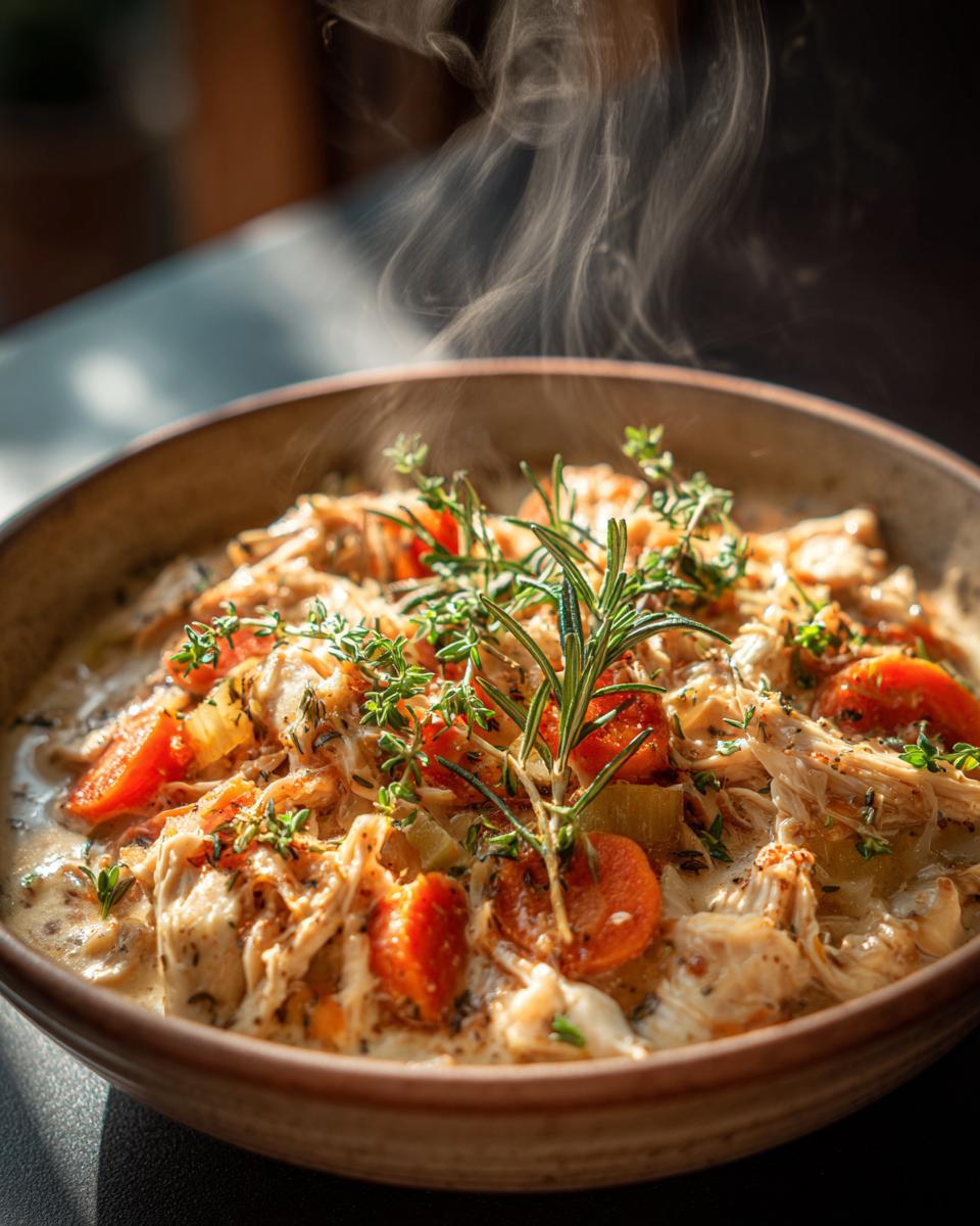 Slow Cooker Garlic Parmesan Chicken Stew - detail 1