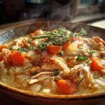 Slow Cooker Garlic Parmesan Chicken Stew