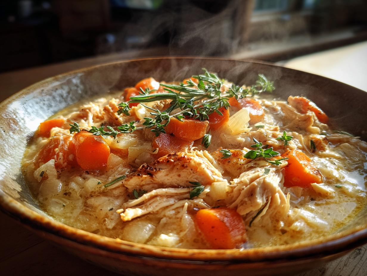 Slow Cooker Garlic Parmesan Chicken Stew: Easy 6-Hour Comfort Feast