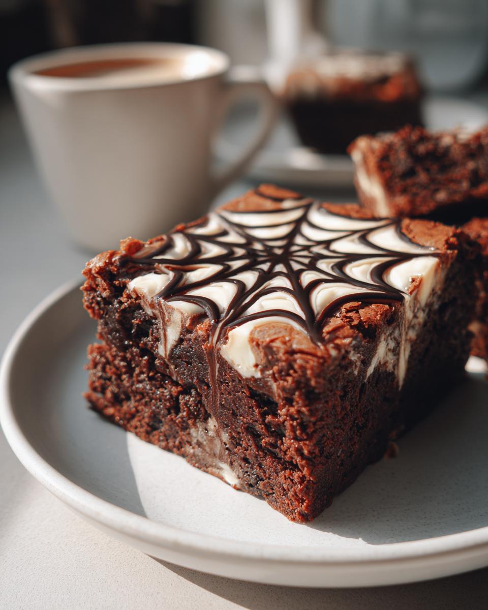 Spiderweb Brownies - detail 2