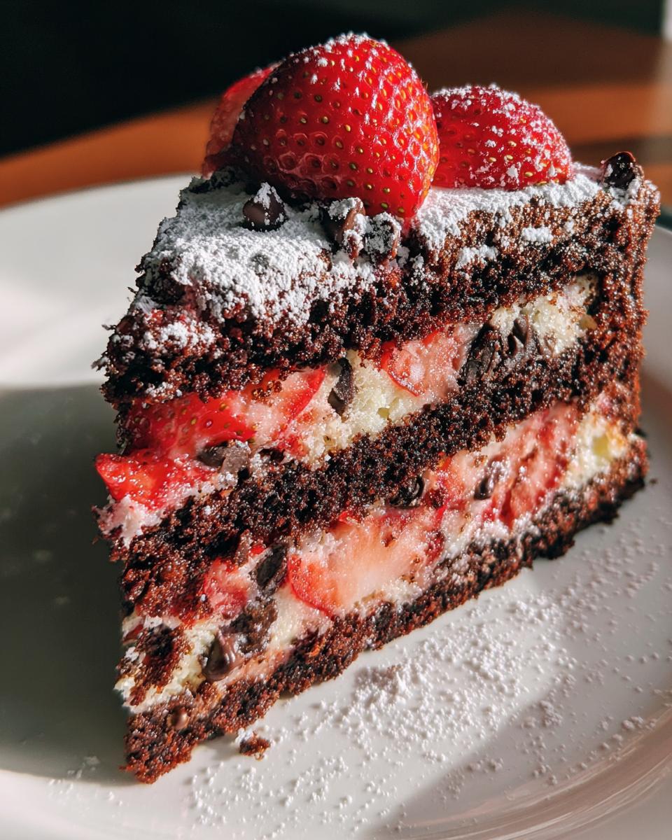 Strawberry Chocolate Vanilla Cake - detail 1