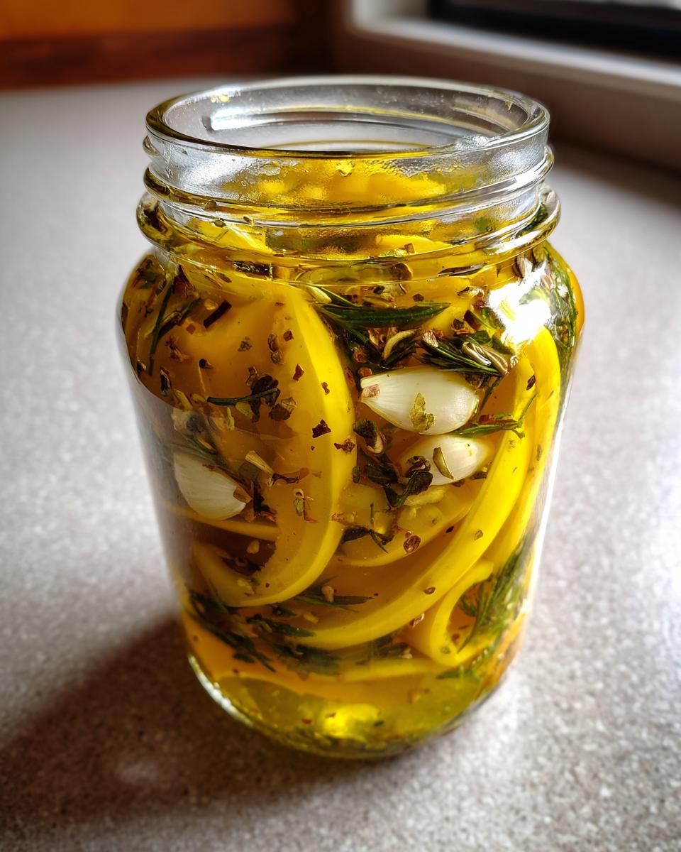 Sweet‑Tangy Pickled Banana Peppers with Garlic & Herbs - detail 1