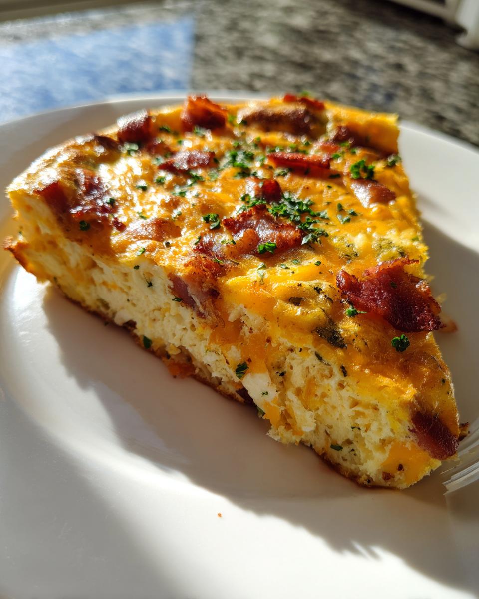 Turkey Bacon & Cheese Frittata - detail 1
