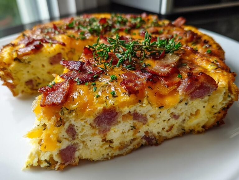 Turkey Bacon & Cheese Frittata
