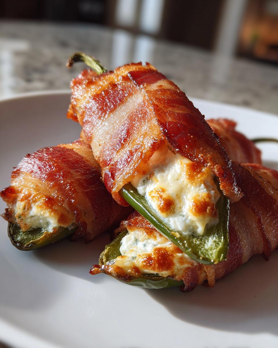Turkey Bacon-Wrapped Jalapeño Poppers - detail 3