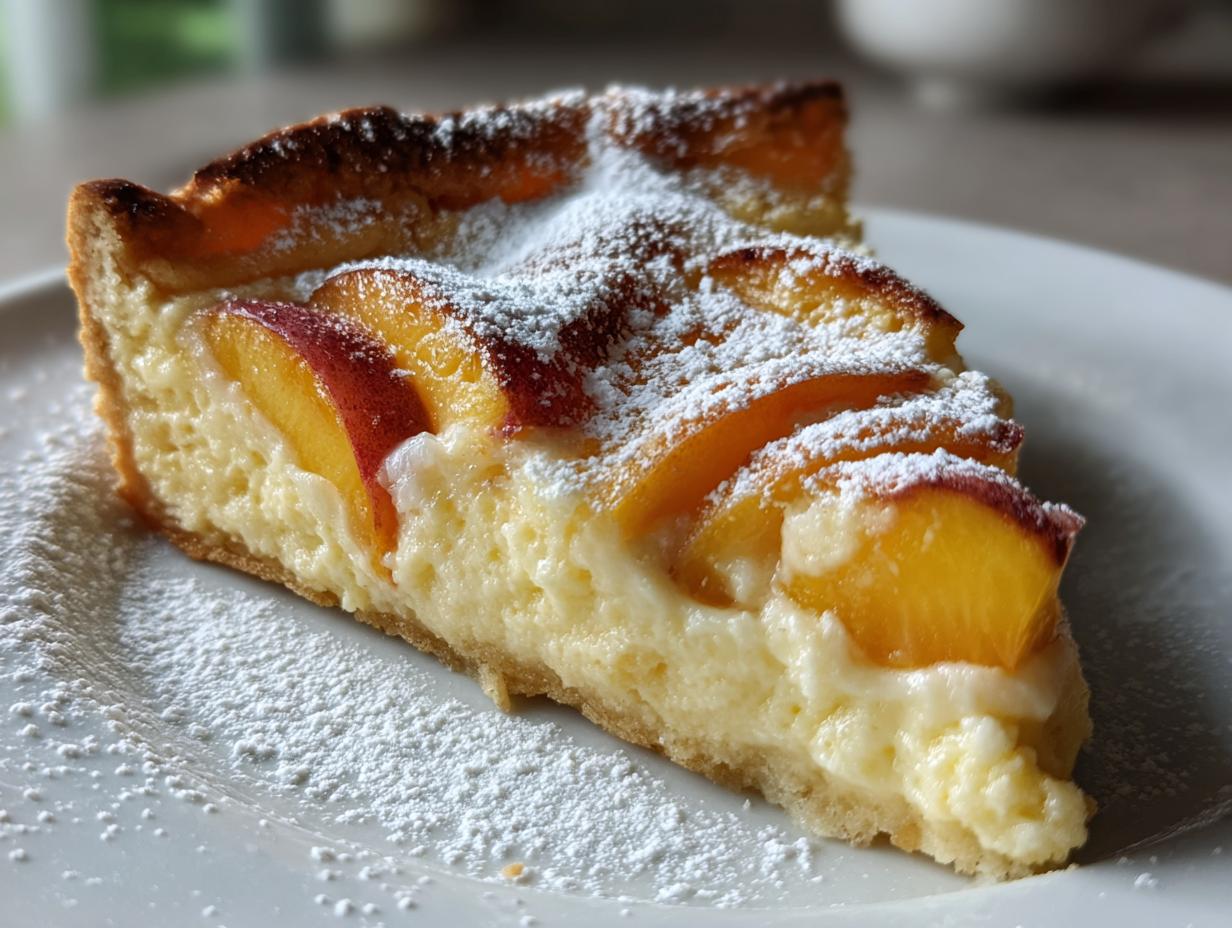 Heavenly Tuscan Ricotta Tart with Peaches in 3 Easy Steps