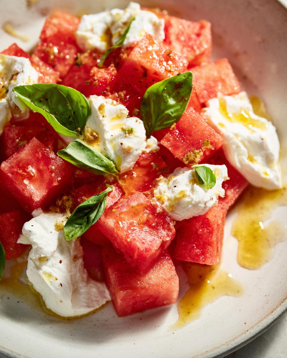 Watermelon & Hot Honey Burrata Salad - detail 1