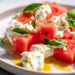 Watermelon & Hot Honey Burrata Salad