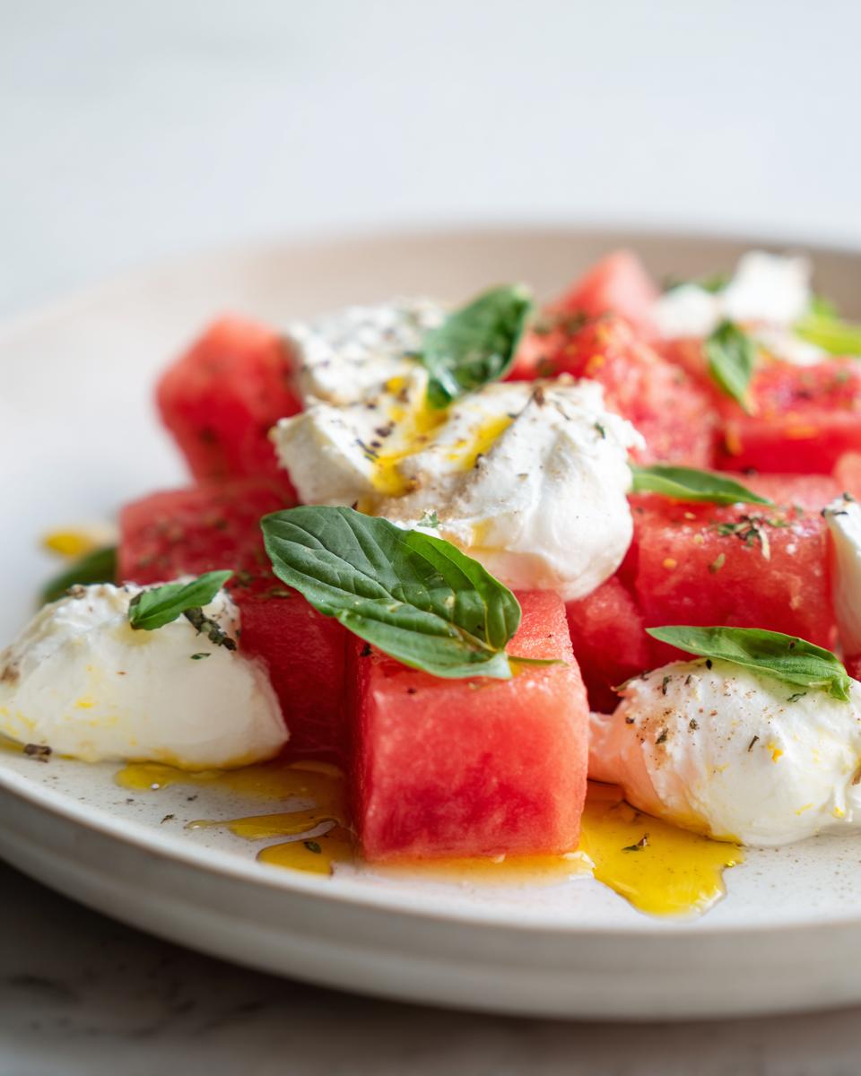 Watermelon & Hot Honey Burrata Salad - detail 2