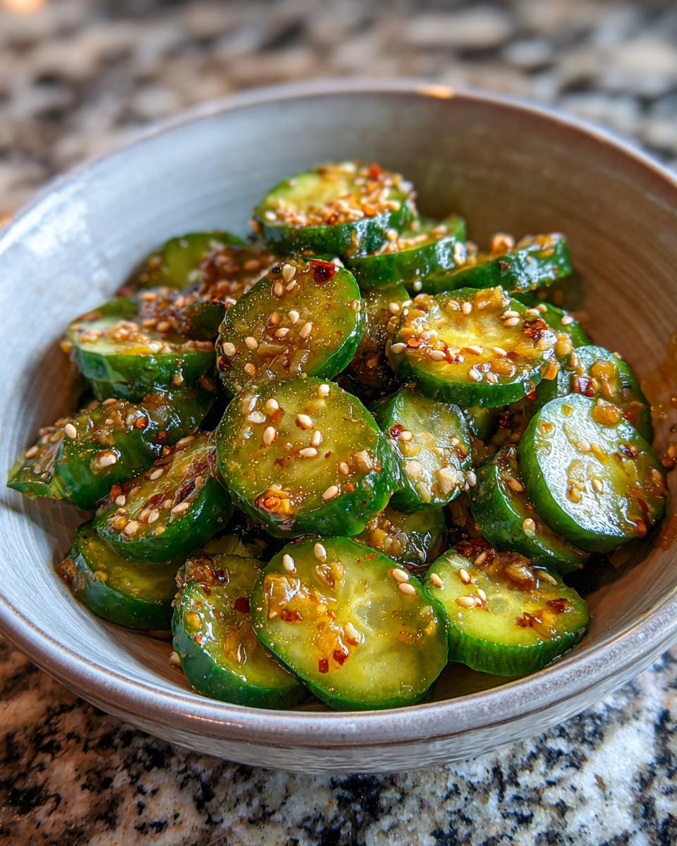 asian cucumber salad - detail 1