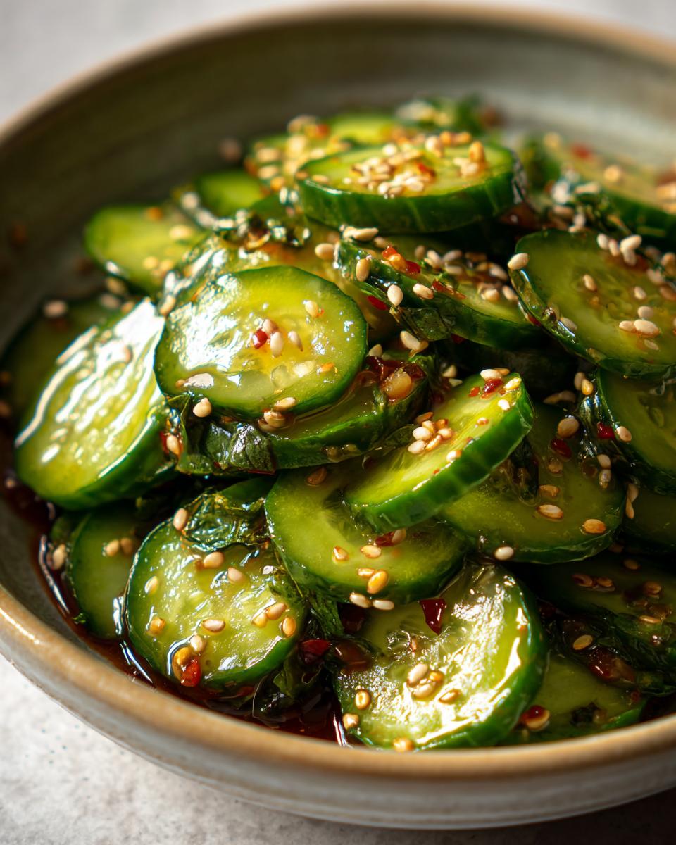 asian cucumber salad - detail 2
