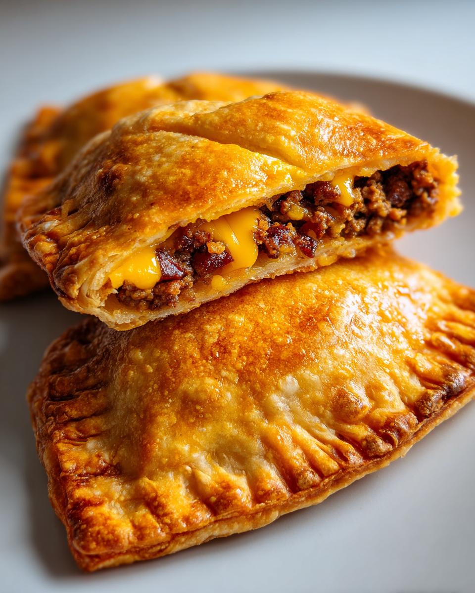 bacon cheeseburger empanadas - detail 2