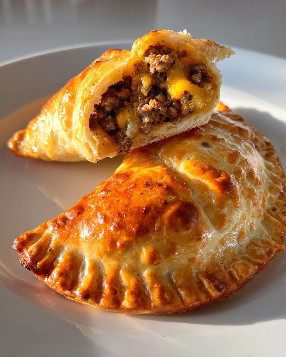 bacon cheeseburger empanadas - detail 3