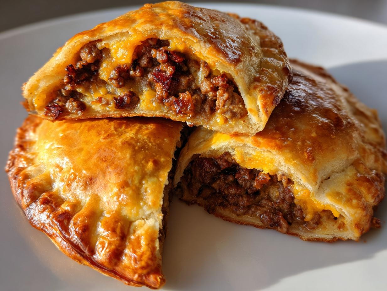 bacon cheeseburger empanadas