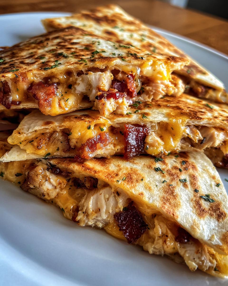 bbq bacon chicken quesadilla bites - detail 1