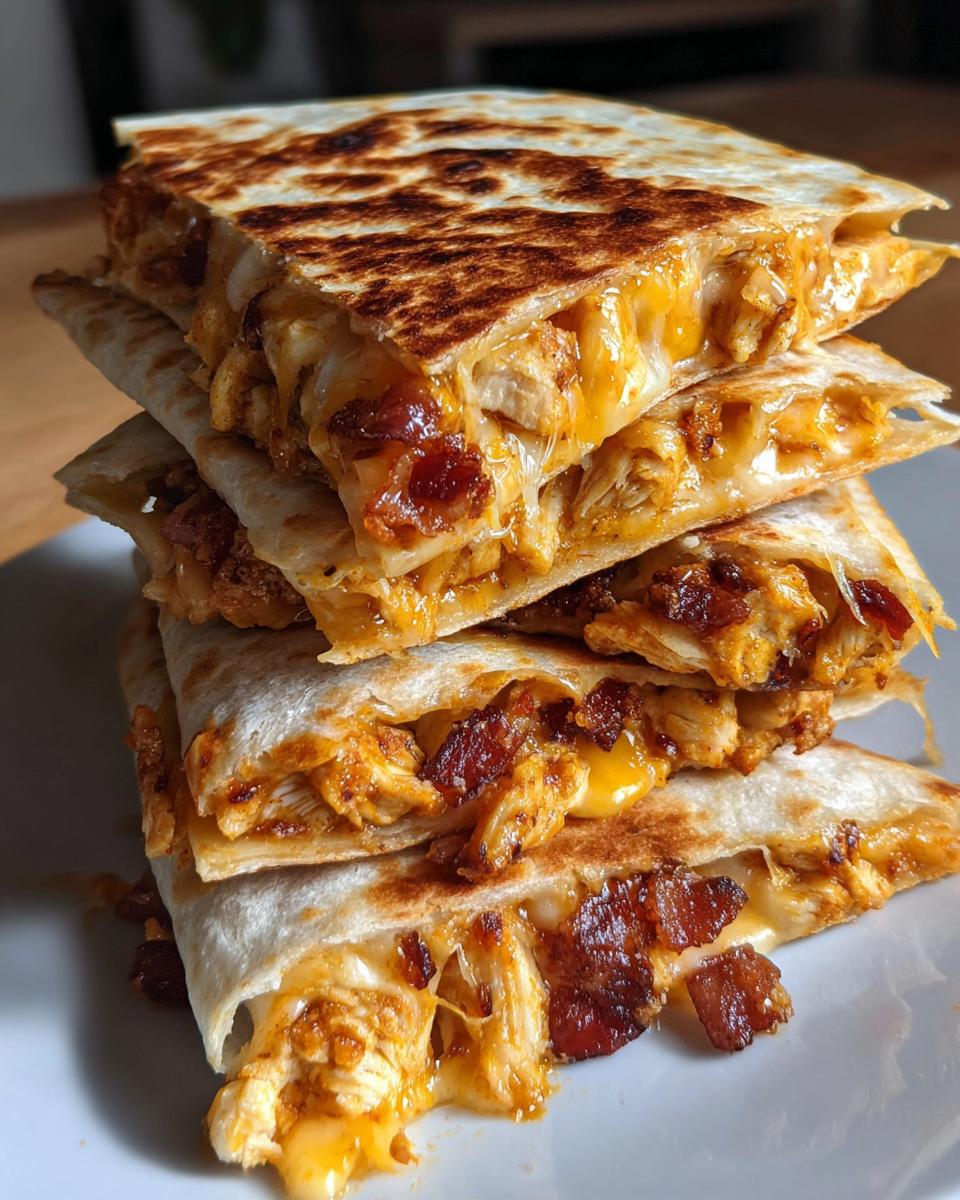 bbq bacon chicken quesadilla bites - detail 2