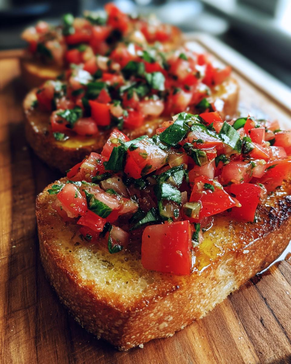 classic italian bruschetta - detail 1