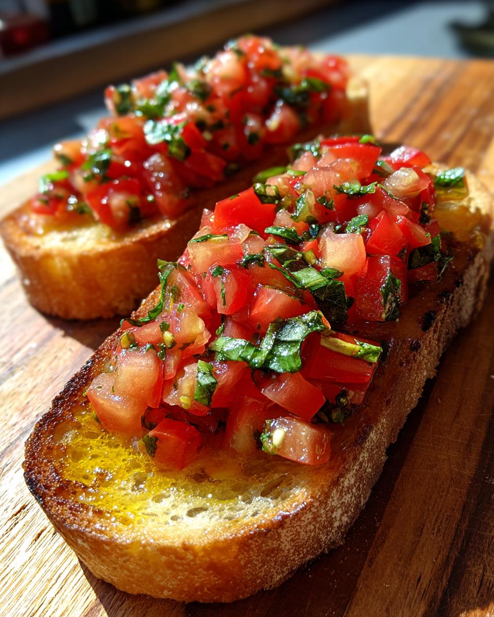 classic italian bruschetta - detail 2