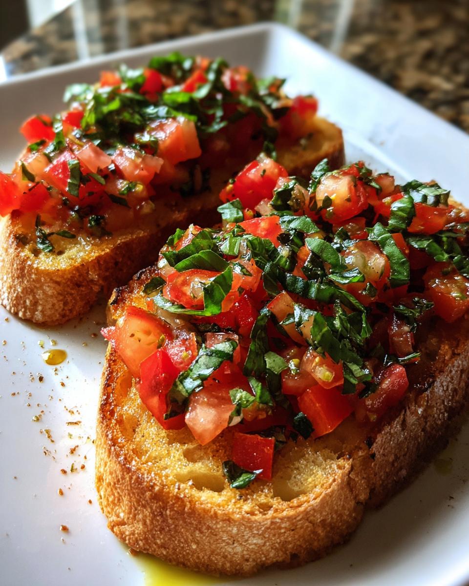 classic italian bruschetta - detail 3