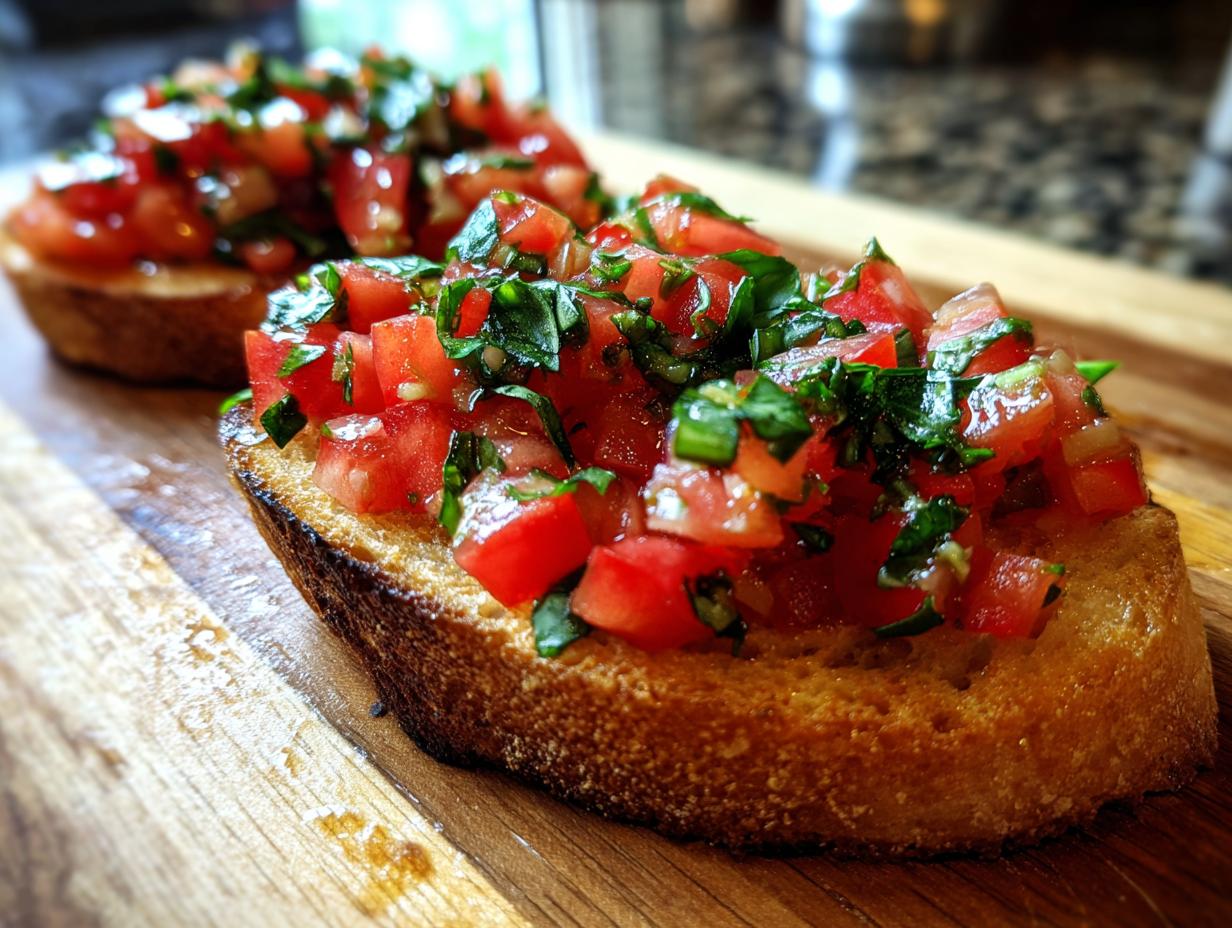15-Minute Classic Italian Bruschetta: Irresistible Fresh Flavor