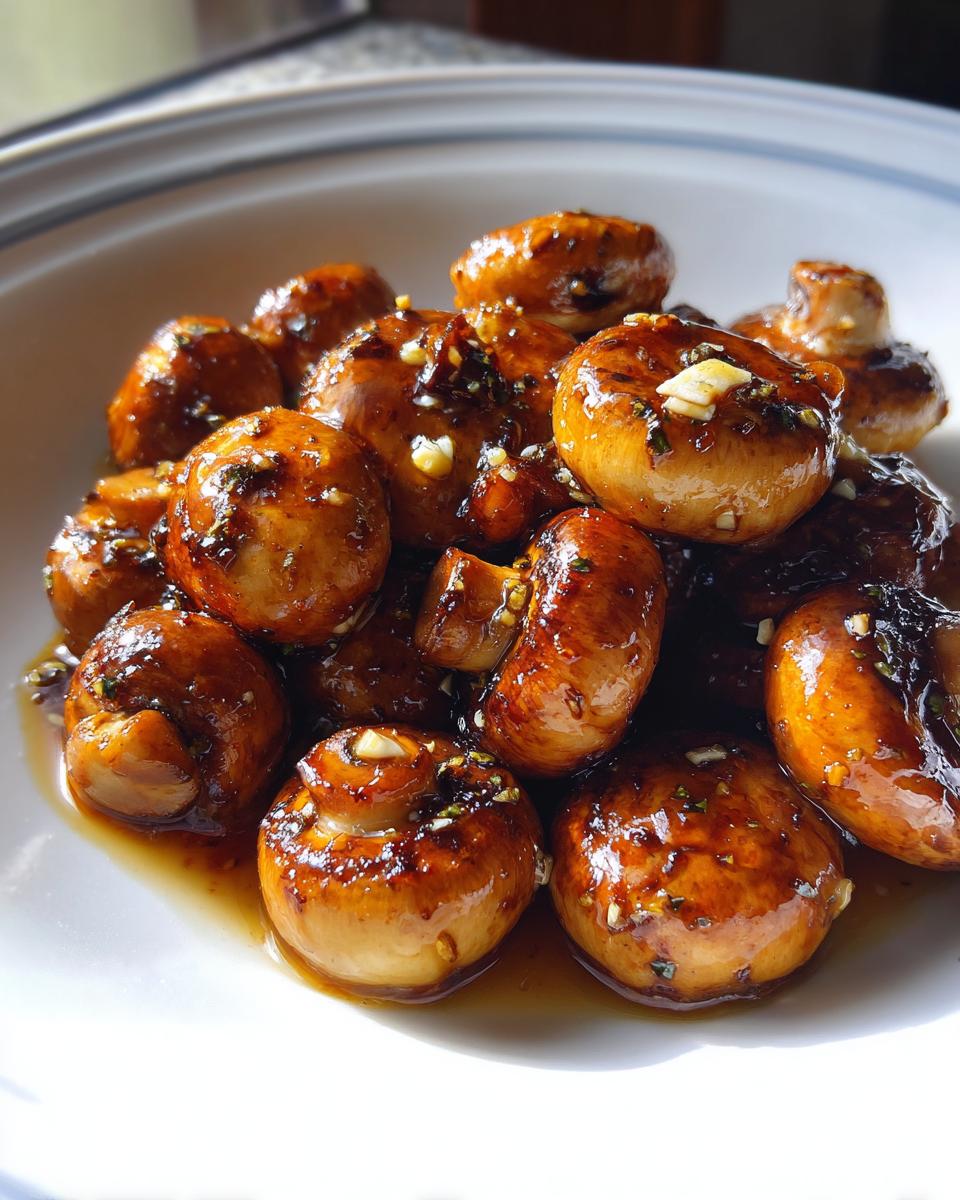 honey garlic roasted mushrooms - detail 2