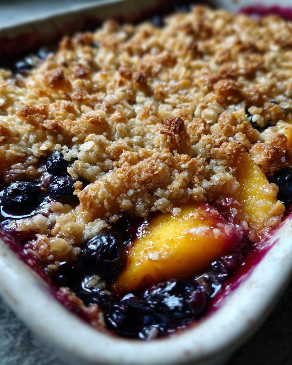 Blueberry Peach Crumble - detail 1
