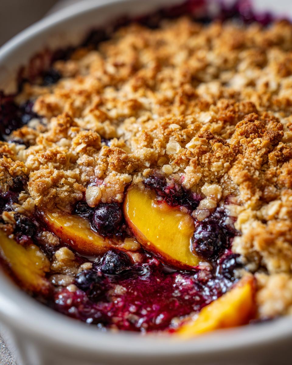 Blueberry Peach Crumble - detail 2