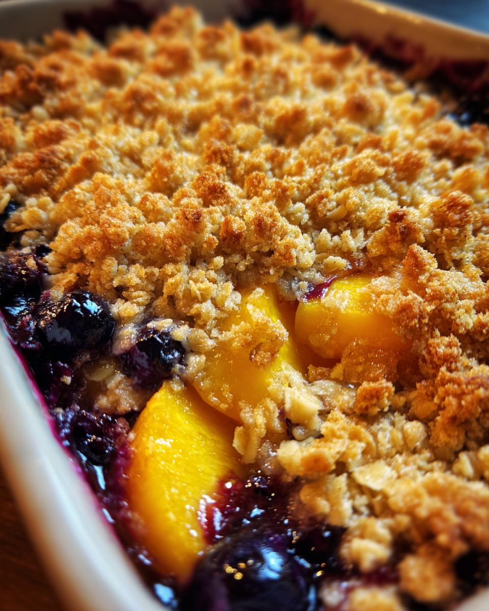Blueberry Peach Crumble - detail 3