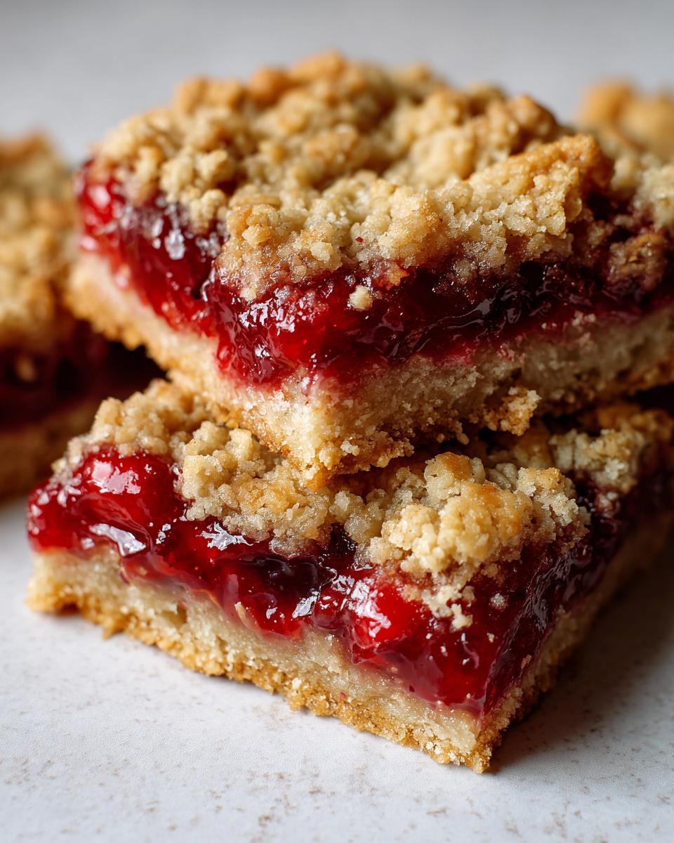 Cherry Crumble Bars - detail 1